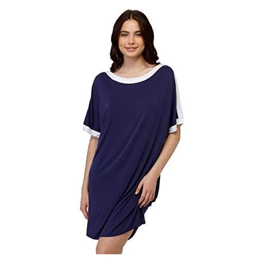 Lovable maxi t-shirt beachwear, blu navy, xxl donna