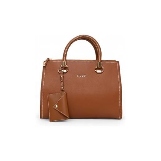 Liu Jo Jeans liu jo borsa a bauletto aa5008 e0058 borsa a bauletto con stampa bottalata nera e un design essenziale. 