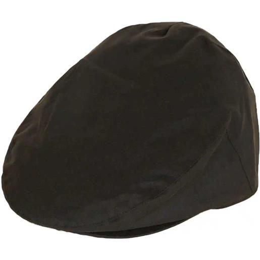 BARBOUR basco cerato wax flat cap olive