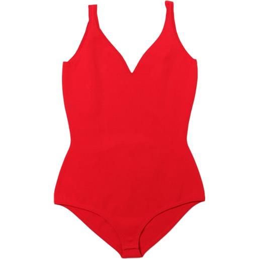 Alexander McQueen body con scollo a v - rosso