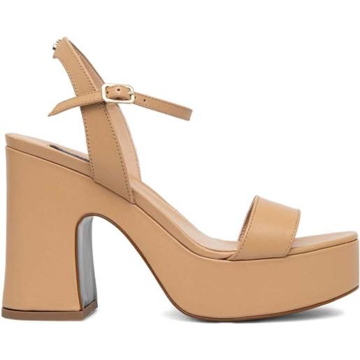 Patrizia Pepe sandali in pelle 110mm - toni neutri