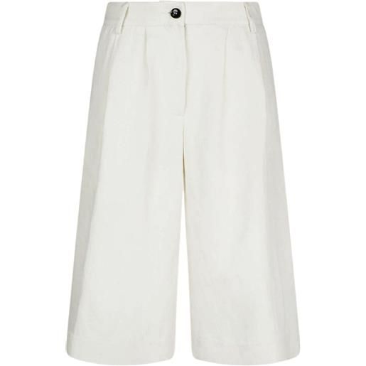 Ballantyne shorts in misto seta - bianco