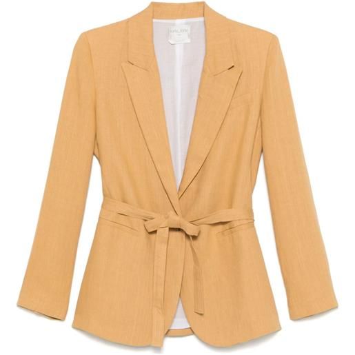Forte Forte blazer con cintura - giallo