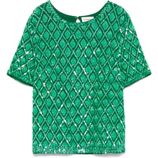 P.A.R.O.S.H. blusa gild - verde