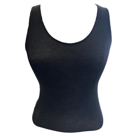 JADEA canotta donna spalla larga in cashmere art. 4709 (it, testo, m, regular, regular, nero)