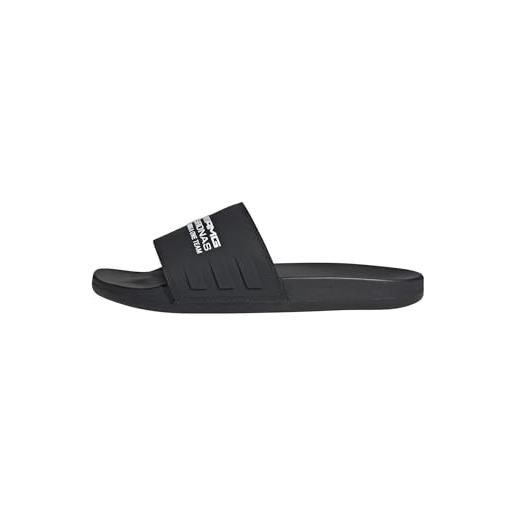 adidas unisex - adulto mercedes - amg petronas formula one team adilette comfort slides, core black/ftwr white/core black, 37 eu