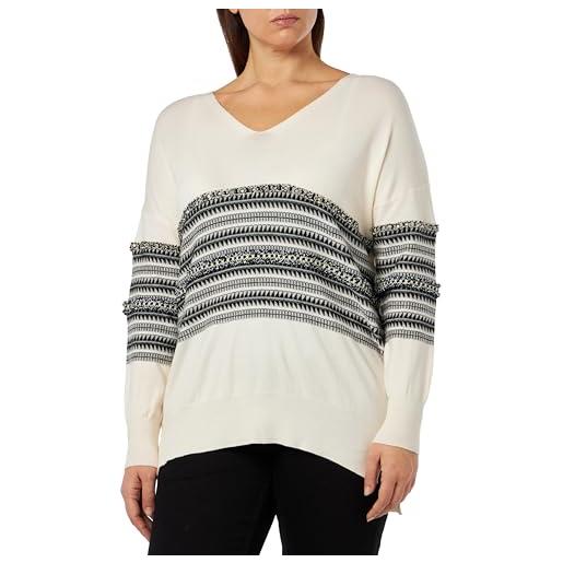 SIDONA maglione lavorato a maglia, bianco, m/l donna