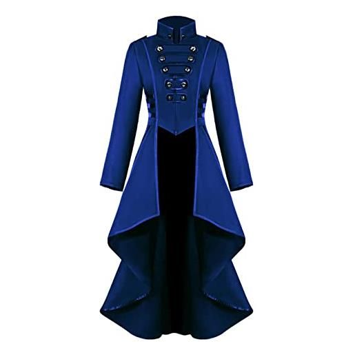 Generico smoking medievale da donna trench elegante gotico abito da giacca alla moda abito vintage gotico abiti steampunk cappotto lungo rinascimentale carnevale di halloween costumi per feste saldi