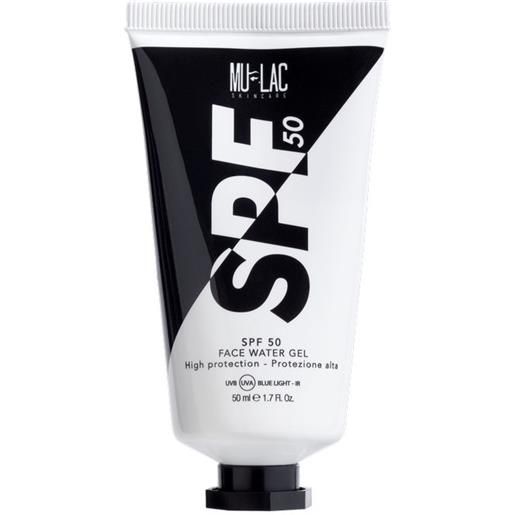 MULAC spf 50 face water gel - fotoprotezione giornaliera spf 50 50 ml