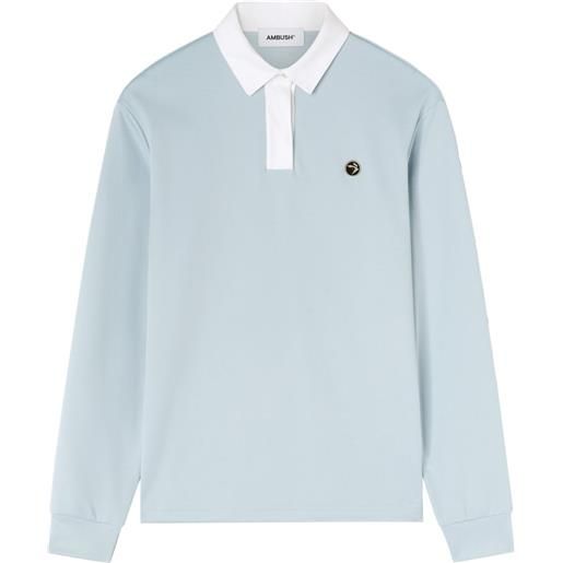 AMBUSH felpa con colletto polo - blu