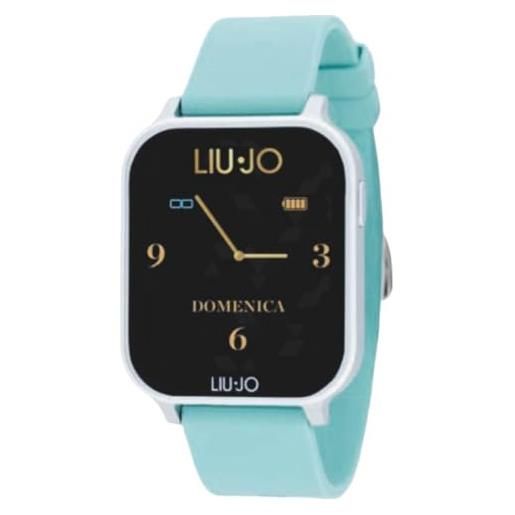 Liu Jo orologio unisex smartwatch voice energy silver cinturino azzurro