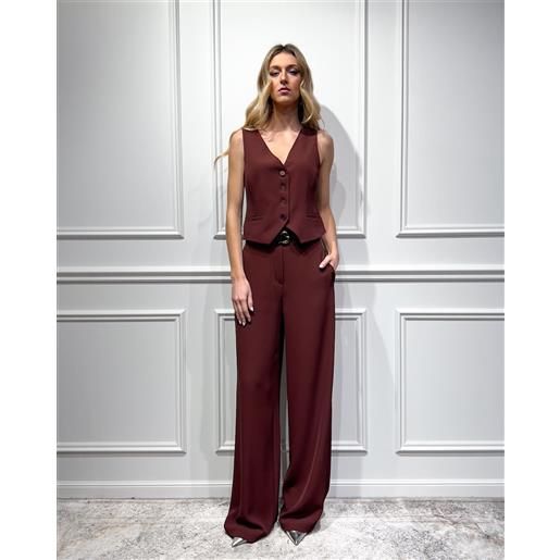 TENSIONE IN coord in cady gilet e pantalone - melania - TENSIONE IN