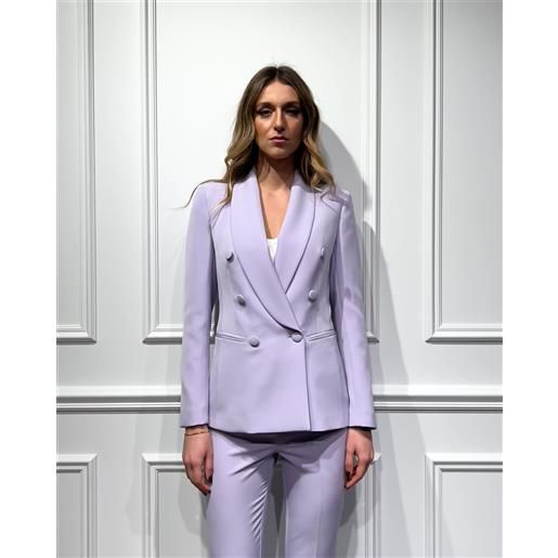 SILENCE LIMITED blazer doppiopetto con rever sciallato - musa basic - SILENCE LIMITED