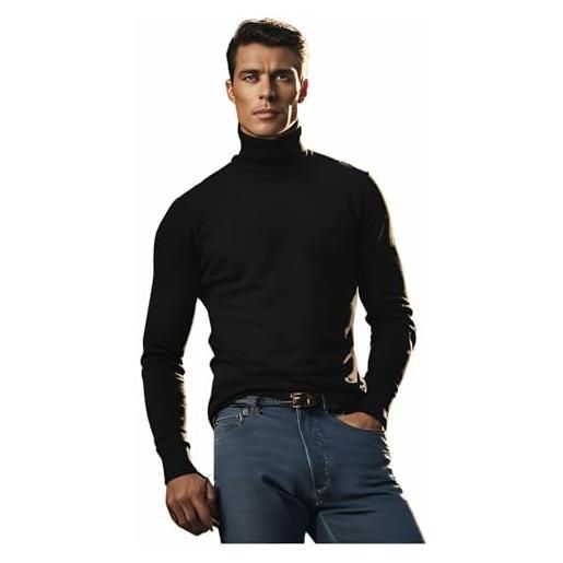 Saggio leable dolcevita 351 manica lunga in puro caldo cotone felpato internamente modello anallergico uomo made in italy bordeaux 6