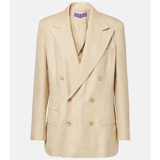 Ralph Lauren Collection blazer vannesa in misto seta e lino