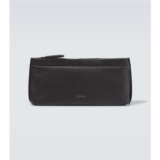 Zegna beauty case secondskin in pelle