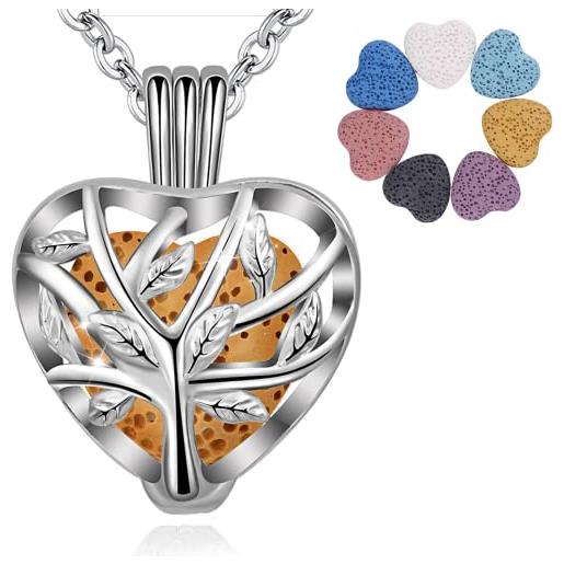 Set Collana E Bracciale Diffusore Olio Essenziale - Con 20 Feltri, Aromaterapia Portatile - Foto 2