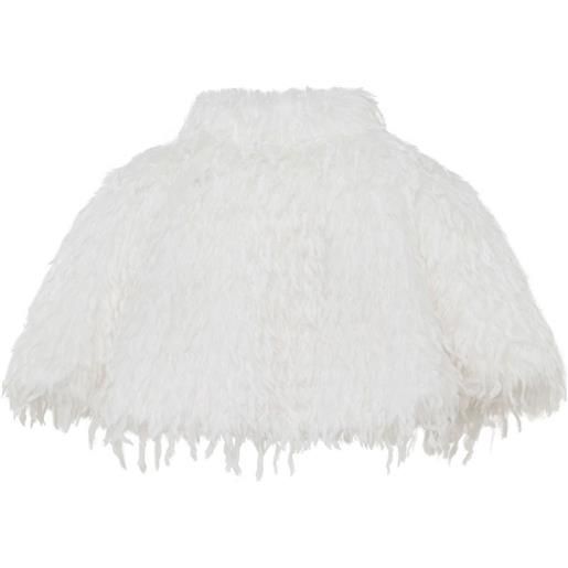 Unreal Fur mantella in pelliccia sintetica - bianco