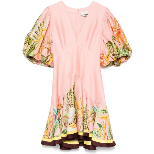 ALEMAIS abito corto papaya - rosa