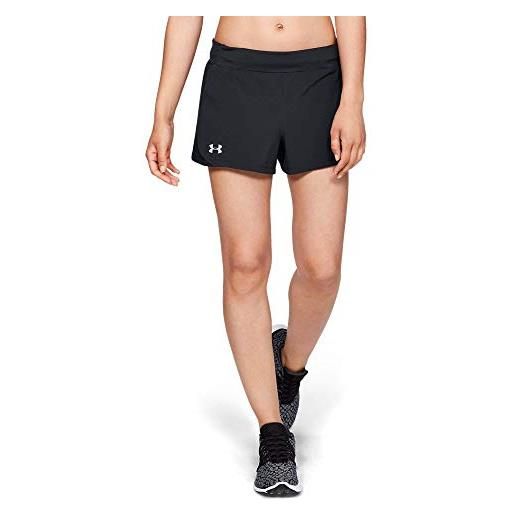 Under Armour speedpocket run short corto, donna, nero, md