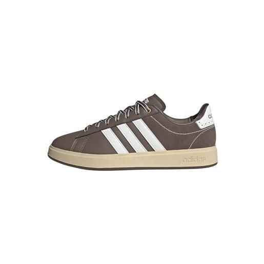 adidas uomo grand court 2.0 shoes, cloud white core black cloud white, 35.5 eu