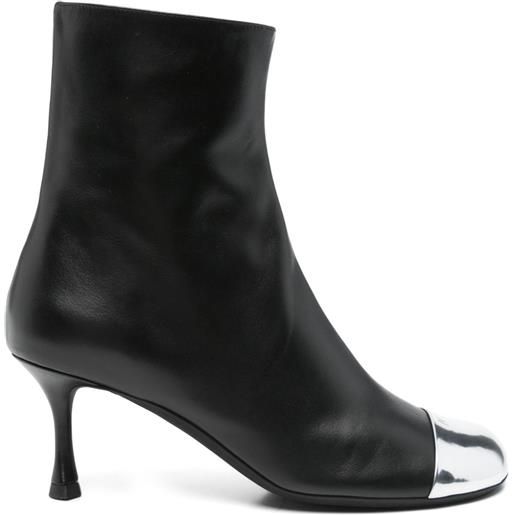 Nº21 stivali in pelle 60mm - nero