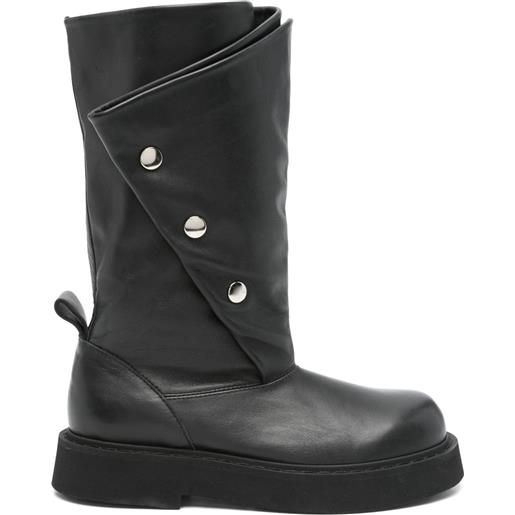 Nº21 stivali in pelle - nero