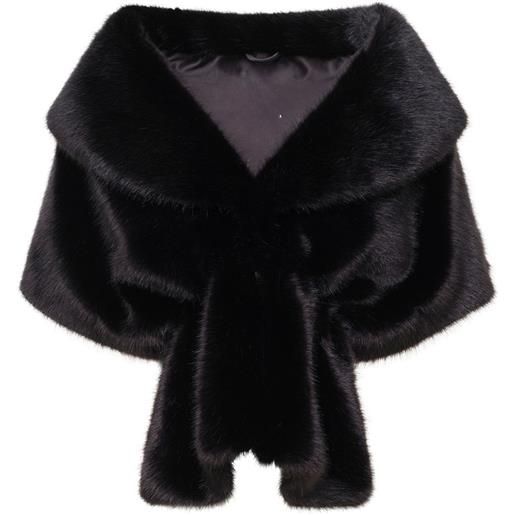 Unreal Fur mantella champagne - nero