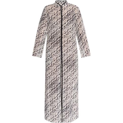 Tory Burch abito midi a fantasia - toni neutri