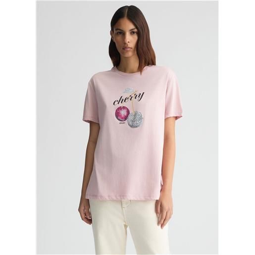 LIU JO t-shirt donna rose/cherry