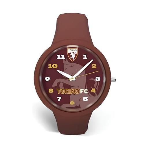 PRESTIGE & DELUXE orologio da polso lowell one unisex torino cinturino rosso - quadrante 37 mm rosso in confezione + portachiave calcio