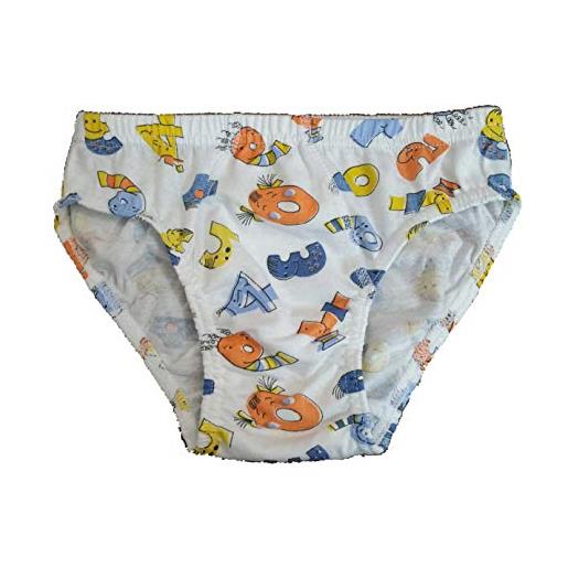 Fontana Calze, 12 slip bambino in cotone 100% con filato certificato e taglie dalla 2 anni alla 7. (7)
