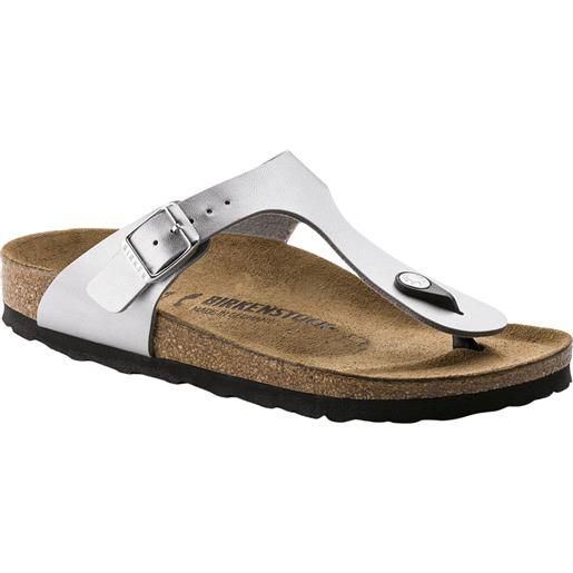 BIRKENSTOCK gizeh silver ciabatta - donna