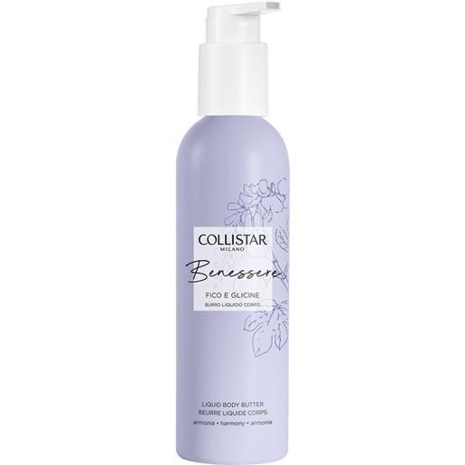 Collistar benessere fico e glicine burro liquido corpo 200 ml
