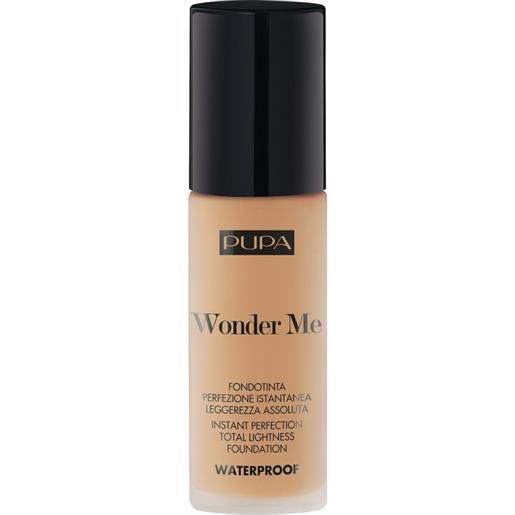 Pupa wonder me fondotinta - fondotinta perfezione istantanea dalla leggerezza assoluta e waterproof 30 ml