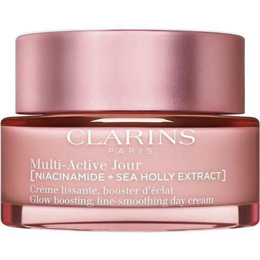 Clarins multi-active jour crème lissante, booster d'éclat - multi-active giorno per pelli secche 50 ml