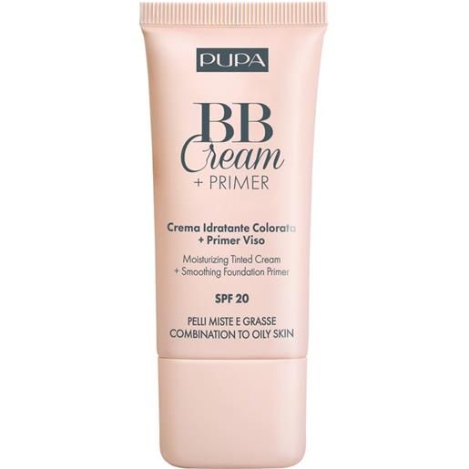 Pupa bb cream + primer spf 20 pelli miste e grasse 30 g
