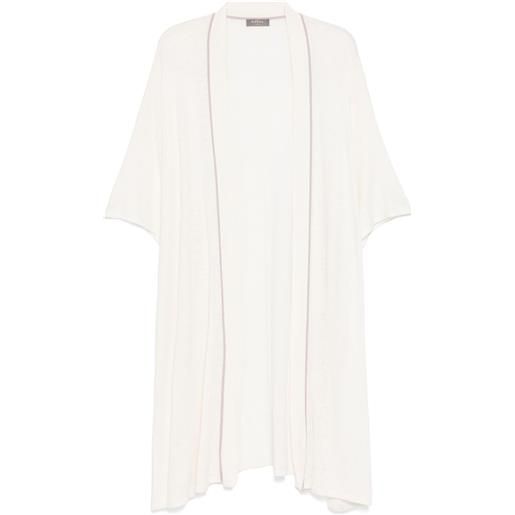 N.Peal caftano in misto lino - toni neutri