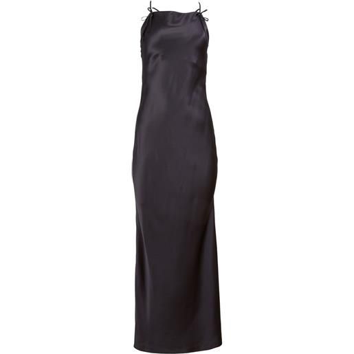 Fleur Du Mal abito in seta - nero