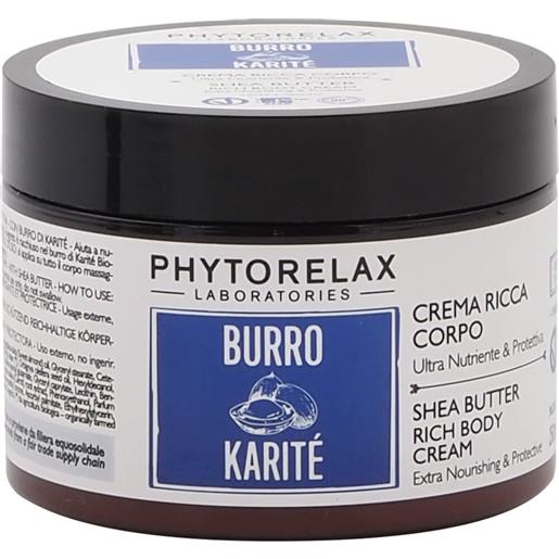Phytorelax burro karité crema ricca corpo nutriente e protettiva