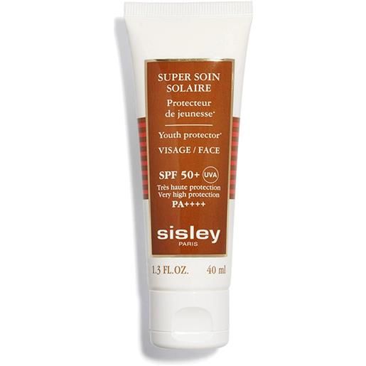 Sisley super soin solaire visage spf50+ protezione solare viso anti-età crema