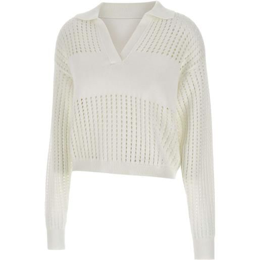 Iceberg maglione stile polo - bianco