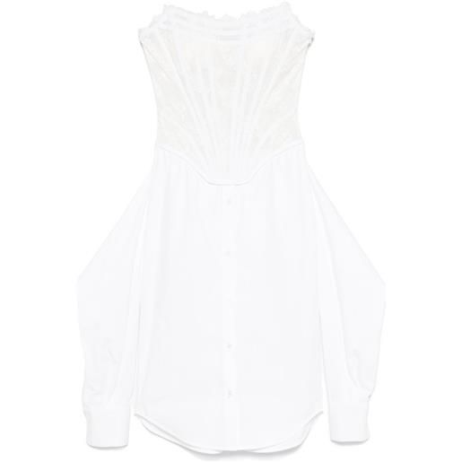 Giuseppe Di Morabito abito midi destrutturato - bianco