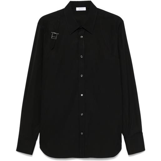 Alexander McQueen camicia con fibbia - nero