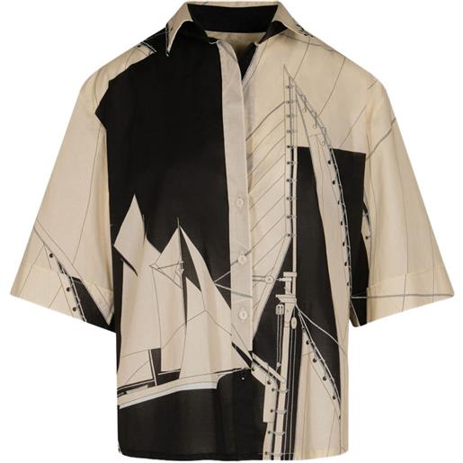 Johanna Ortiz camicia salty promisses - toni neutri
