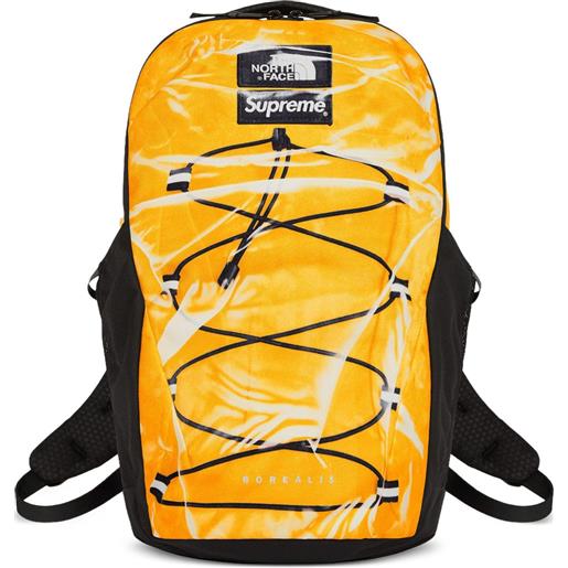 Supreme x the north face zaino borealis trompe l'oeil "yellow" - giallo