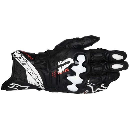 Alpinestars guanti moto in pelle Alpinestars gp plus r v3 nero bianco