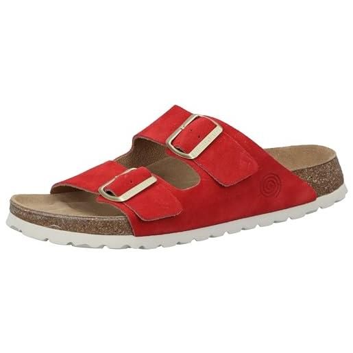 Ciabatta Donna Cliawalk in feltro in lana naturale - CLIATIROL2 ROSSO in vendita su