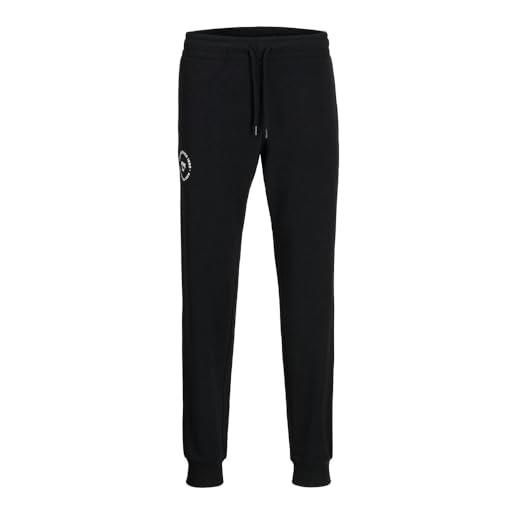 JACK & JONES jpstgordon jjsimon-pantaloni sportivi naf jogging, nero, xxl uomo
