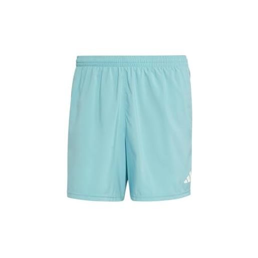 adidas uomo own the run shorts, preloved teal, s 5 inch